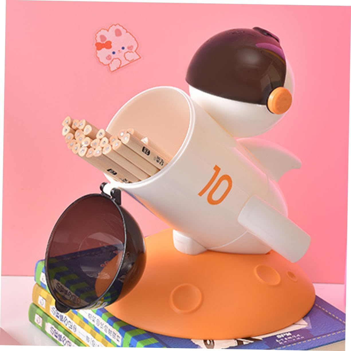 TEHAUX Rocket Style Pencil Holder for Desk Creative Classroom Storage Desk Organizer and Accessory image number 3