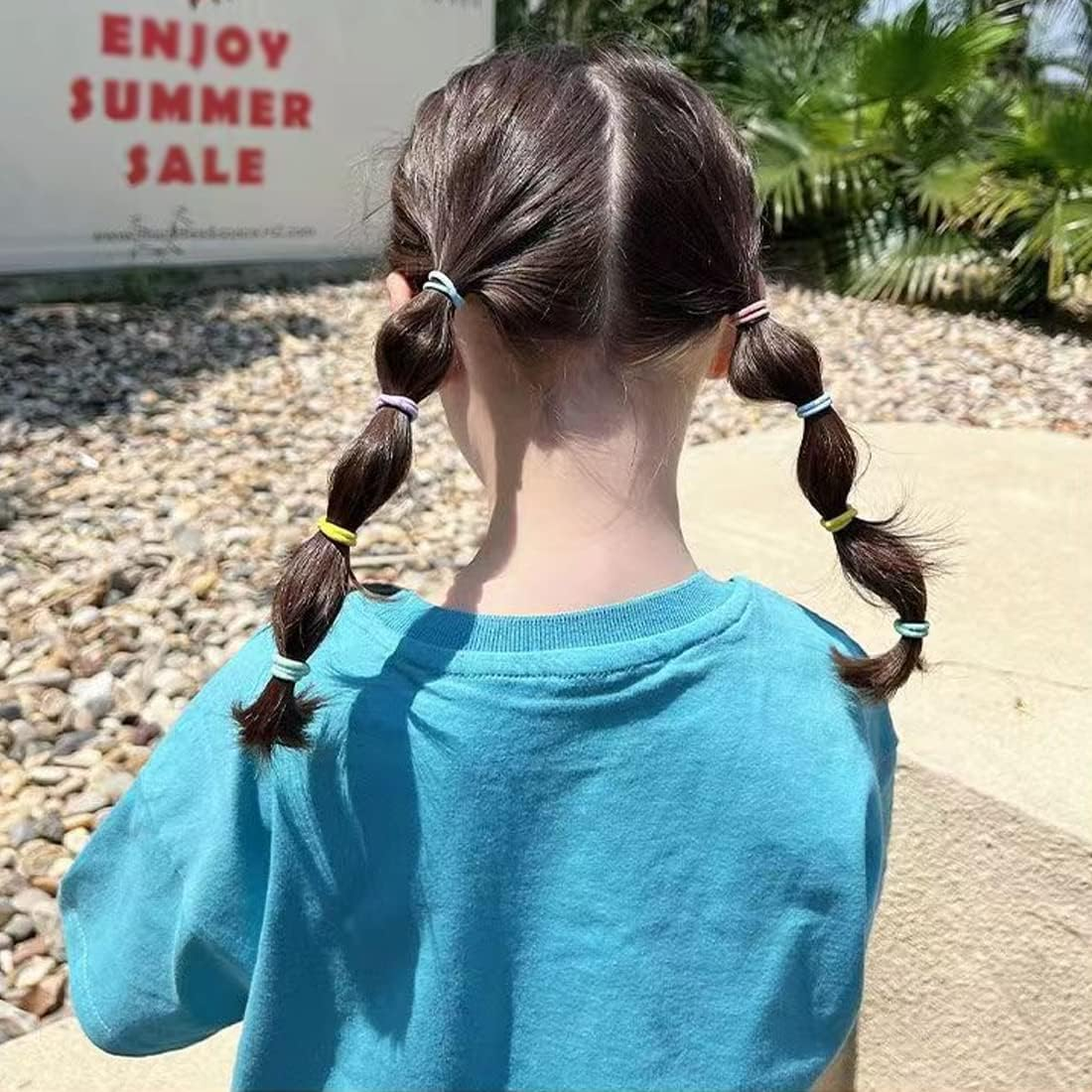 Pack of 200 Girls Hair Bobbles Colourful Elastic Hair Bobbles Small Elastic Hair Bobbles Ponytail Holder Small Girls Children Hair Accessories image number 6