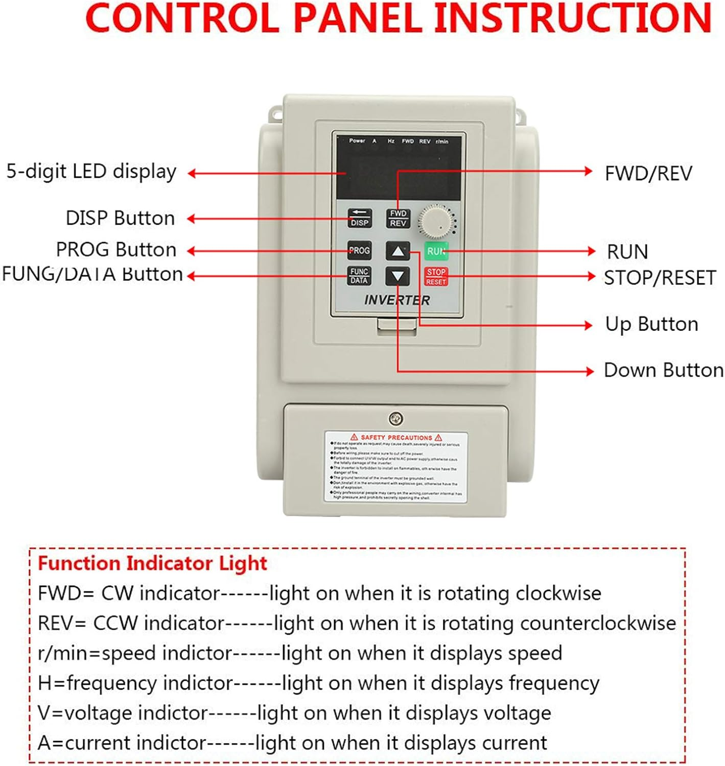 SOULONG AC Variable Frequency VFD Speed ​​Controller for 0.75Kw Single Phase AC Motor image number 6