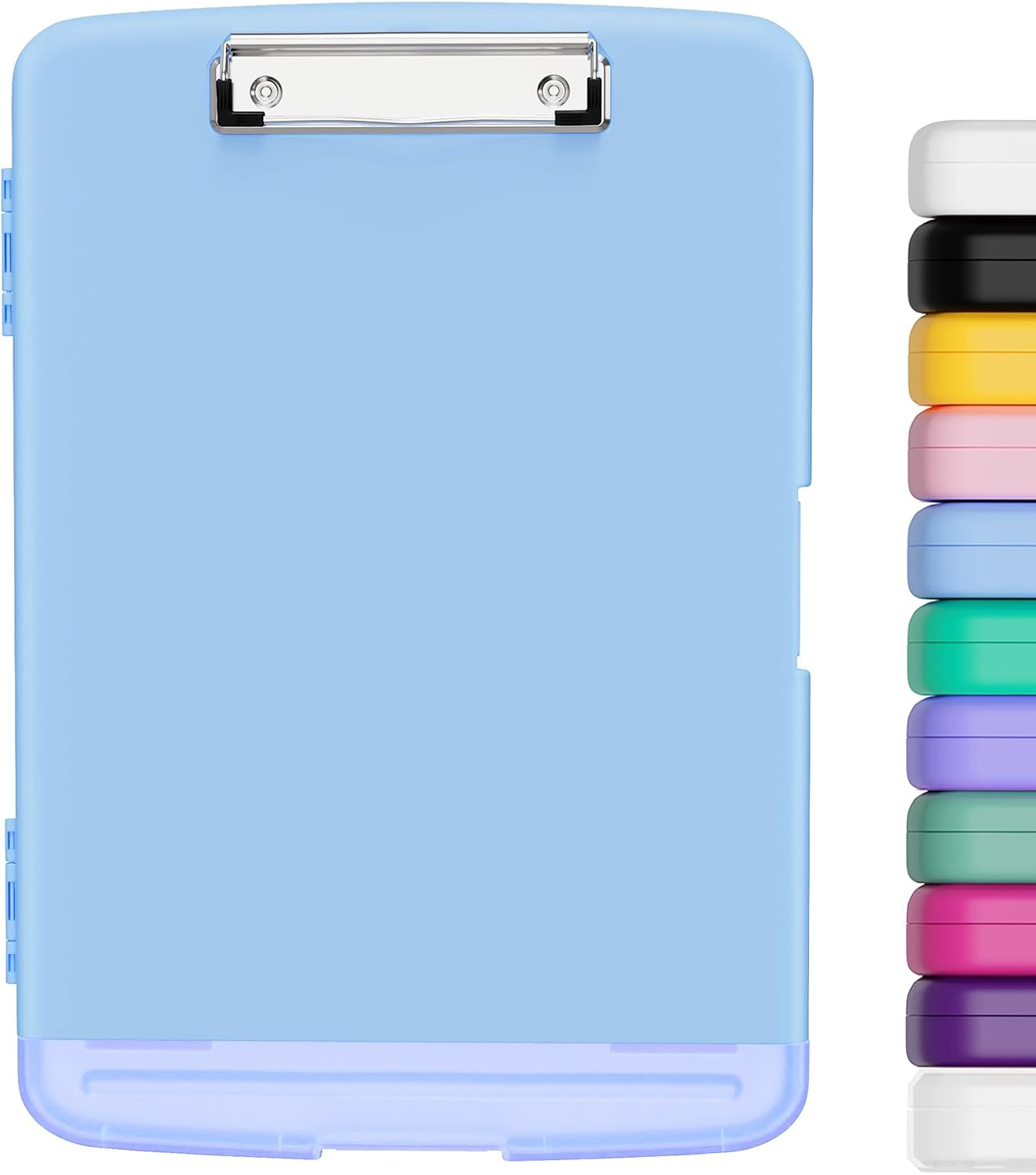 Hongri Clipboard with Storage with Pen Holder, Folder Nursing Clip Board 8.5 X 11 Foilo-Side Opening, High Capacity, Light Weight for Teachers, Classroom. Size 14 X 9.6 X 1.2 In(Purple)