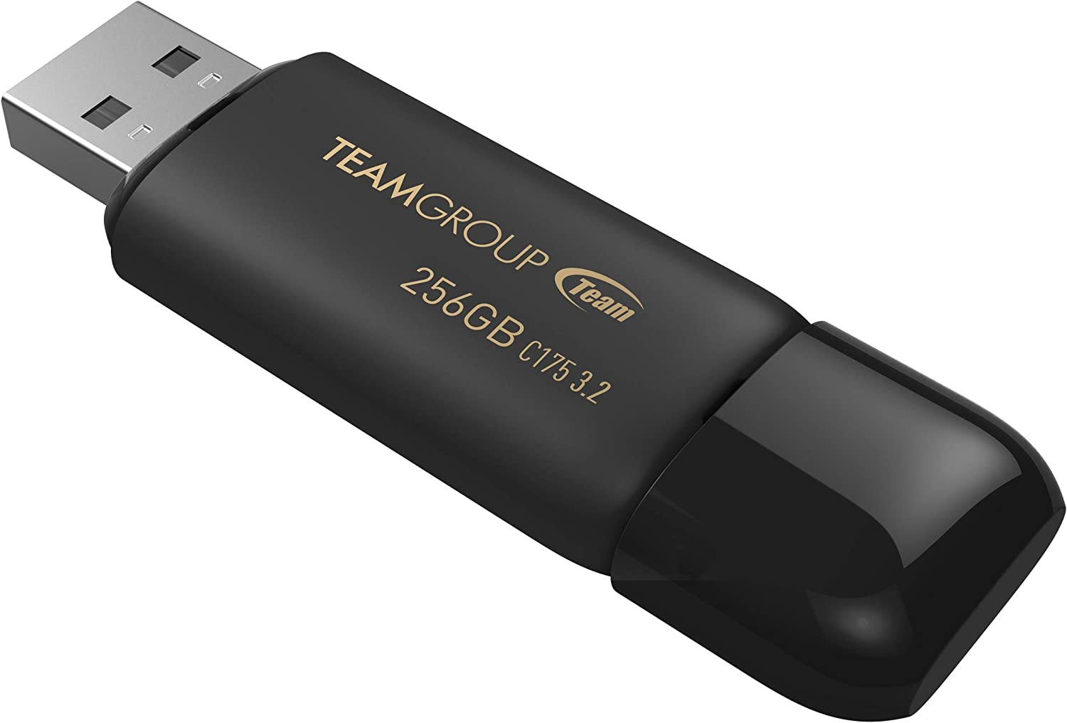 TEAMGROUP C175 256GB USB 3.2 Gen 1 (USB 3.1/3.0) Read 100Mb/S Flash Thumb Drive,Memory Stick Compatible with Computer/Laptop Matte Black TC1753256GB01 image number 1