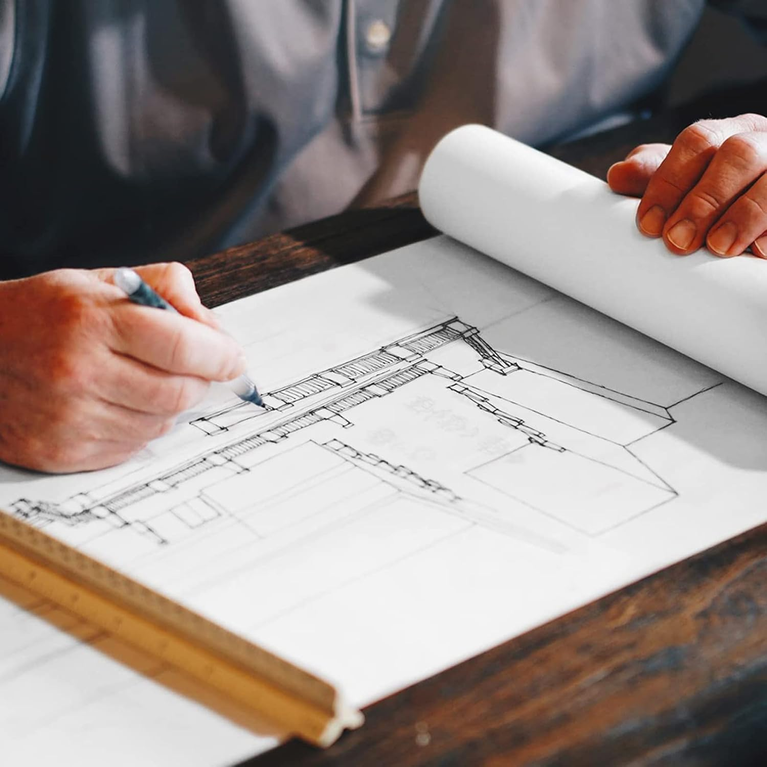 PALUDO Drawing Paper Roll, 43 Cm X 20 M White Paper Roll 80 G/M, Painting Paper Roll Children, Sketch Paper Sketch Roll for Children, Easel Paper, Wall Art, Sketching Crafts, Drawing Wrapping Paper