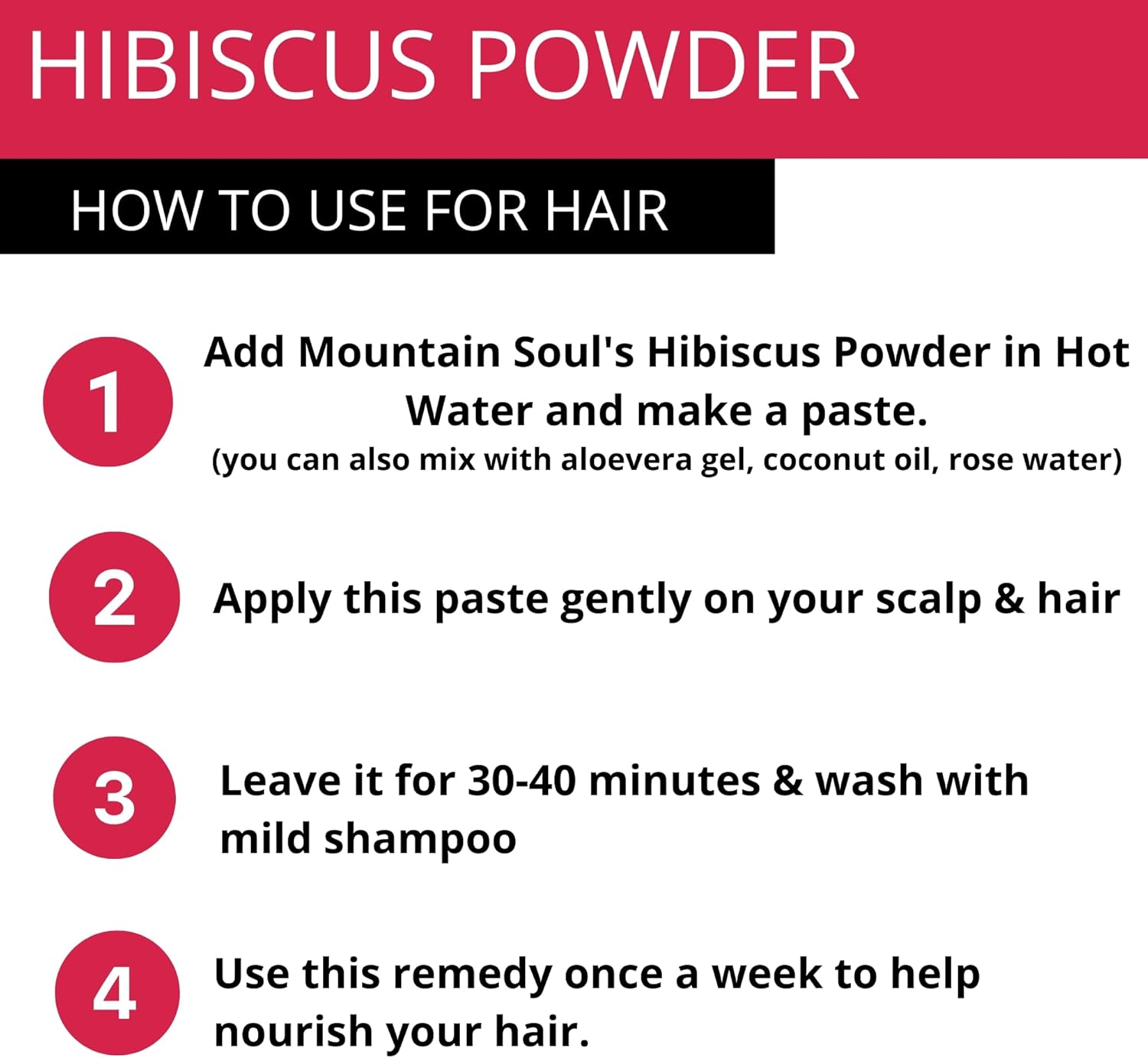 Mountain Soul Organic Hibiscus Powder 100Gm X 4 image number 3