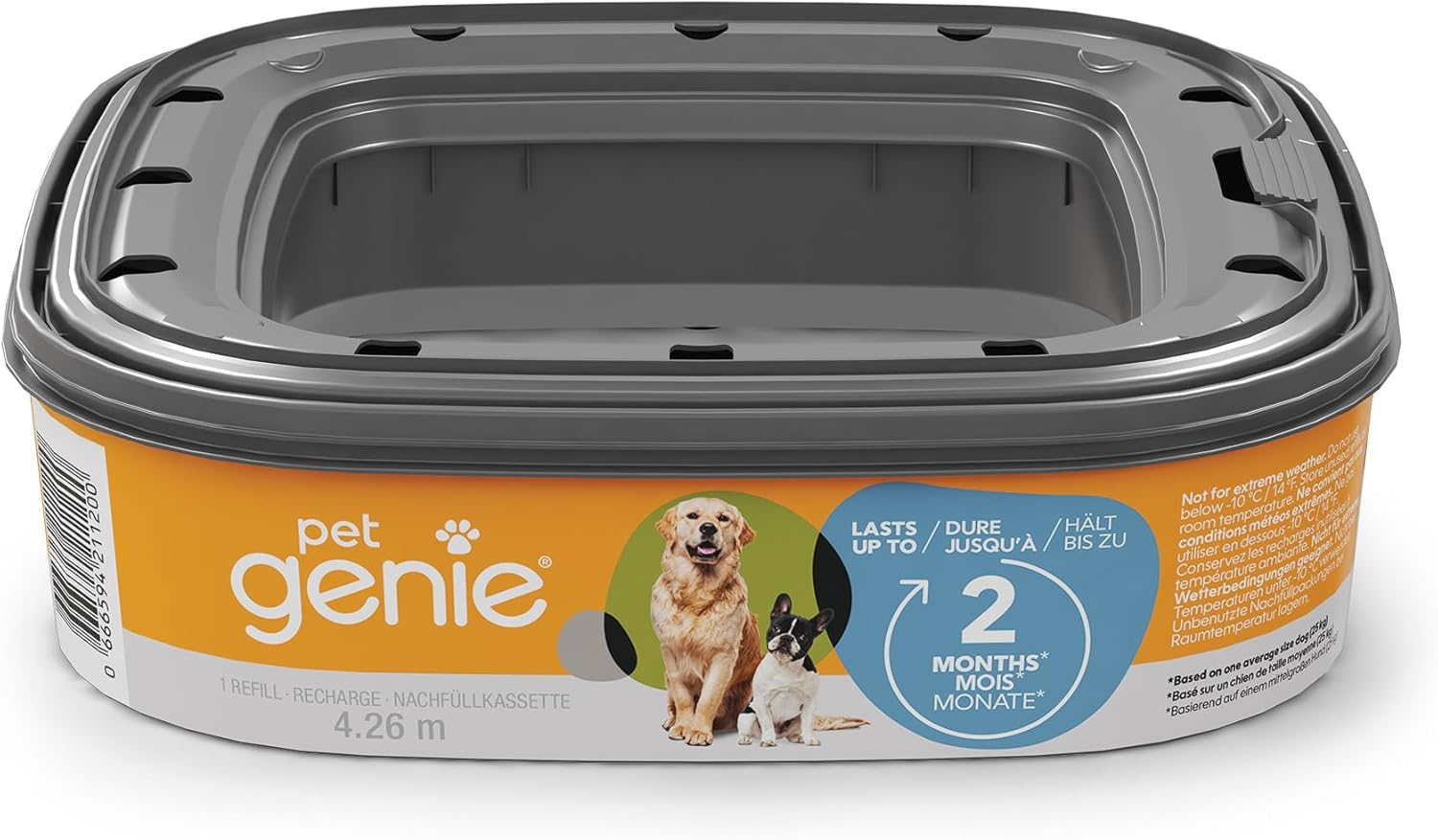 Pet Genie - Multi-Layer Refill with Odor Barrier Technology for Dog Waste Disposal System - One Refill Lasts up to 2 Months for One Pet