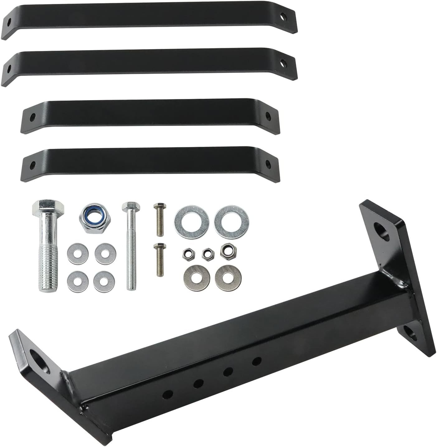 Lawn Tractor Trailer Hitch for Lawn Mower and Garden Tractor - Iron Construction, Compatible with 3/4" Shank or Smaller Trailer-Hitch Balls - Installation Instructions Included