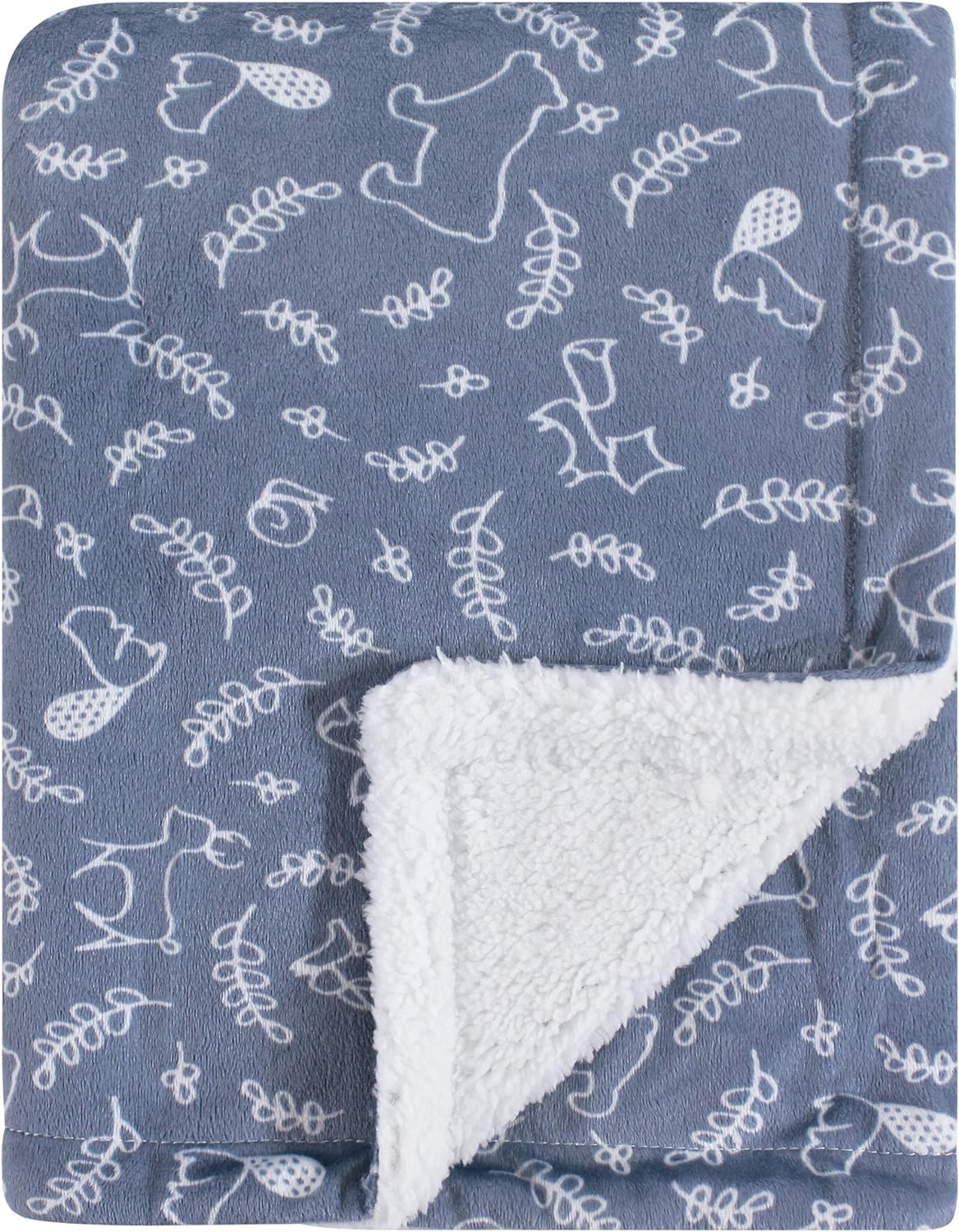 Yoga Sprout Mink Blanket with Sherpa Backing, Bear - Bear image number 4