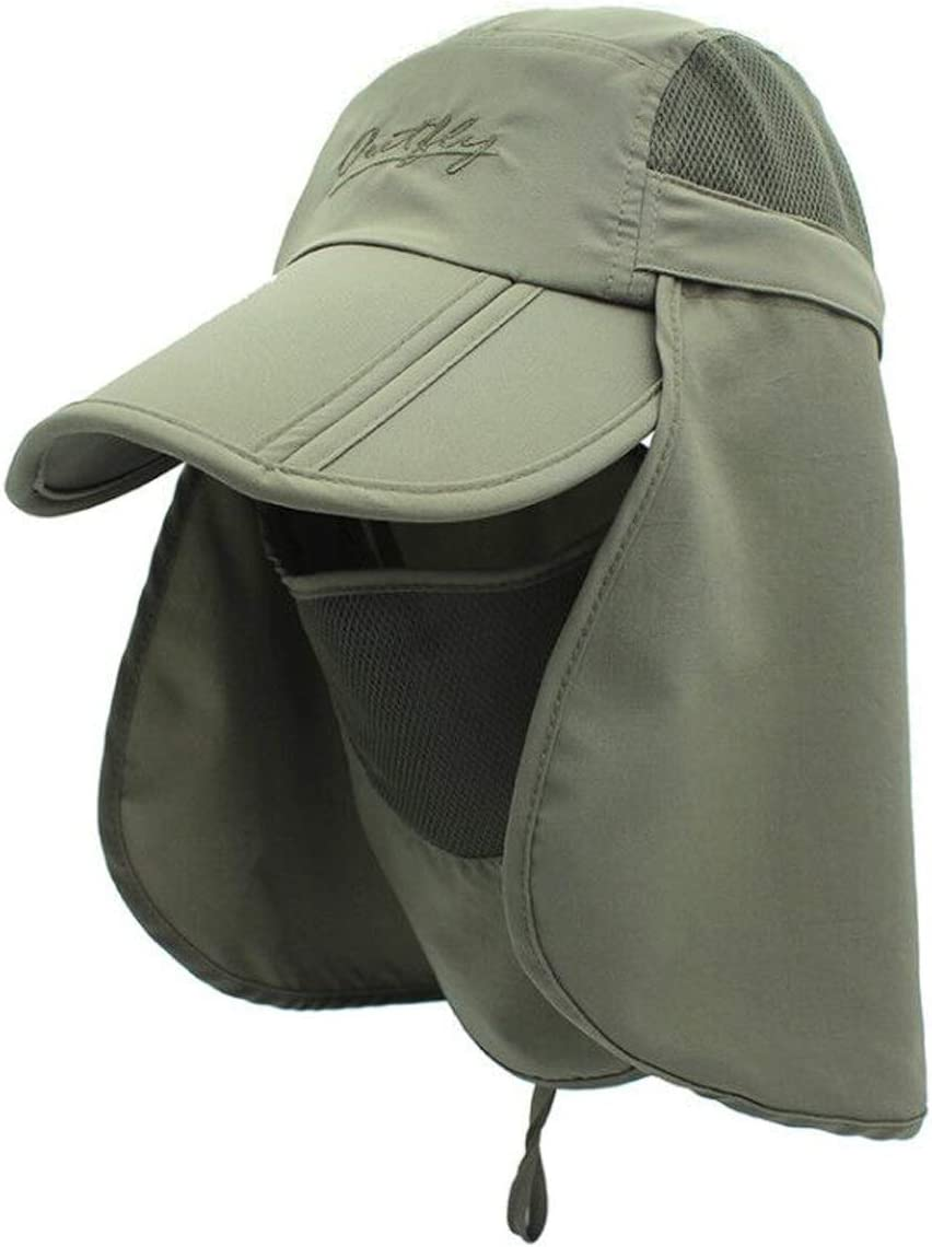 Surblue Neck Face Flap Outdoor Cap UV Protection Sun Hats Fishing Hat Quick-Drying UPF50+
