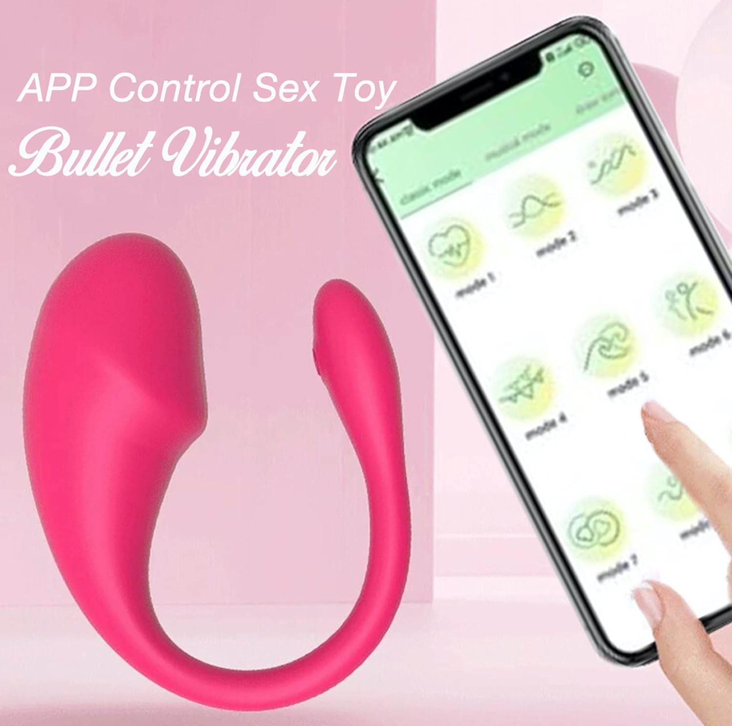 Wearable Panty Bullet Egg Plug Vibrator with App Control - Heart Butterfly Clitoral G Spot Dildo Vibrator, 10 Modes, Vibrating Clitoral Stimulator Massager, Adult Sex Toy for Women and Couples (Pink) image number 5