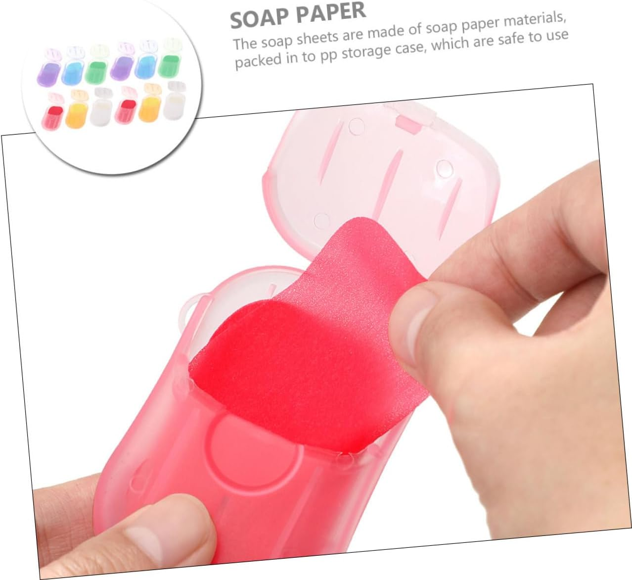 WESIEVYA 12 Boxes Portable Soap Paper Sheets for Travel Hiking Camping Lightweight Hand Soap Sheets with Multiple Fragrances for Outdoor Hand Cleaning and Toilet Use image number 6