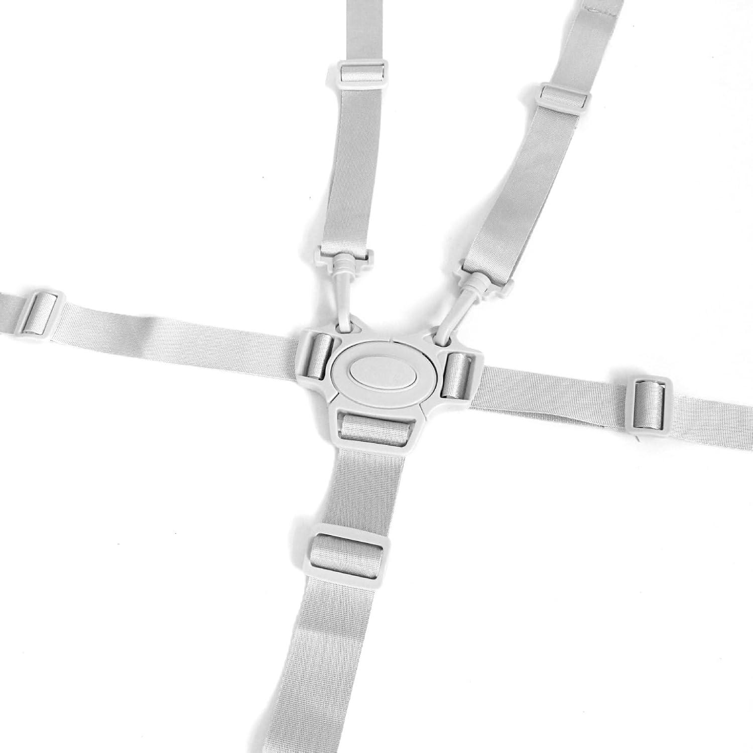 High Chair Straps, Replacement Harness Straps for Most 5 Point High Chairs (Grey Buckle)