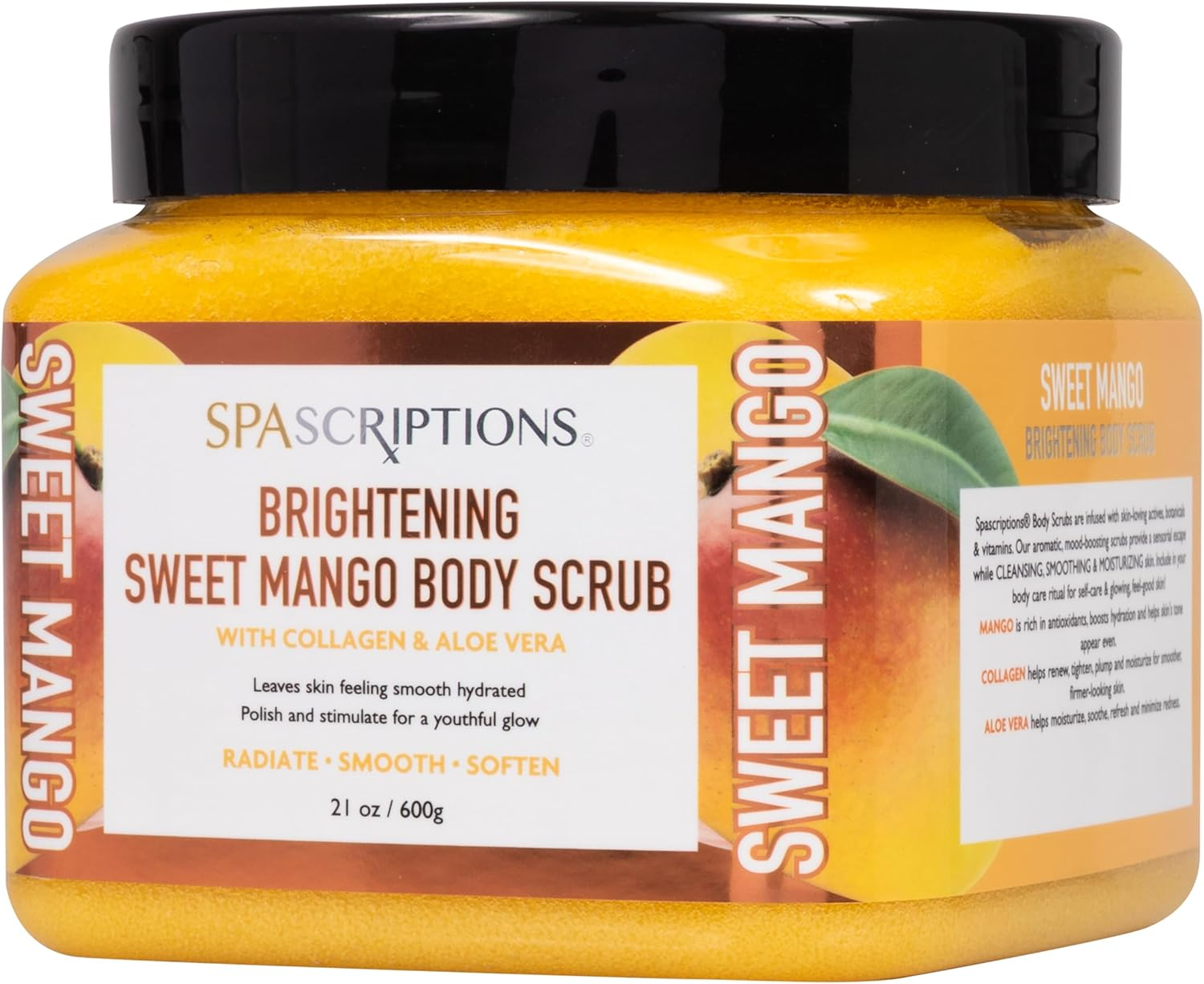 Spascriptions Brightening Sweet Mango Body Scrub 600 G image number 2