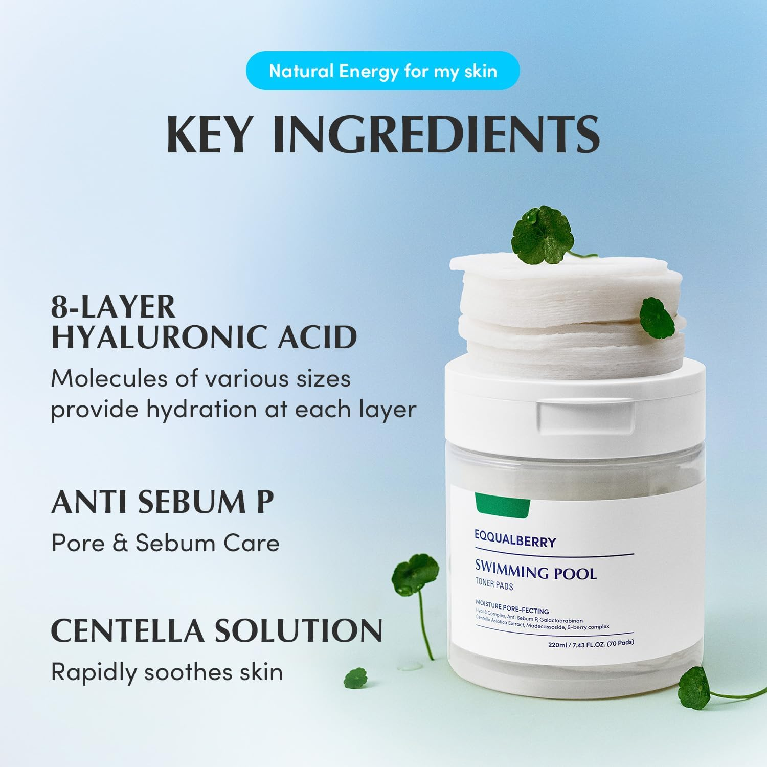 Eqqualberry Swimming Pool Toner Pads image number 4