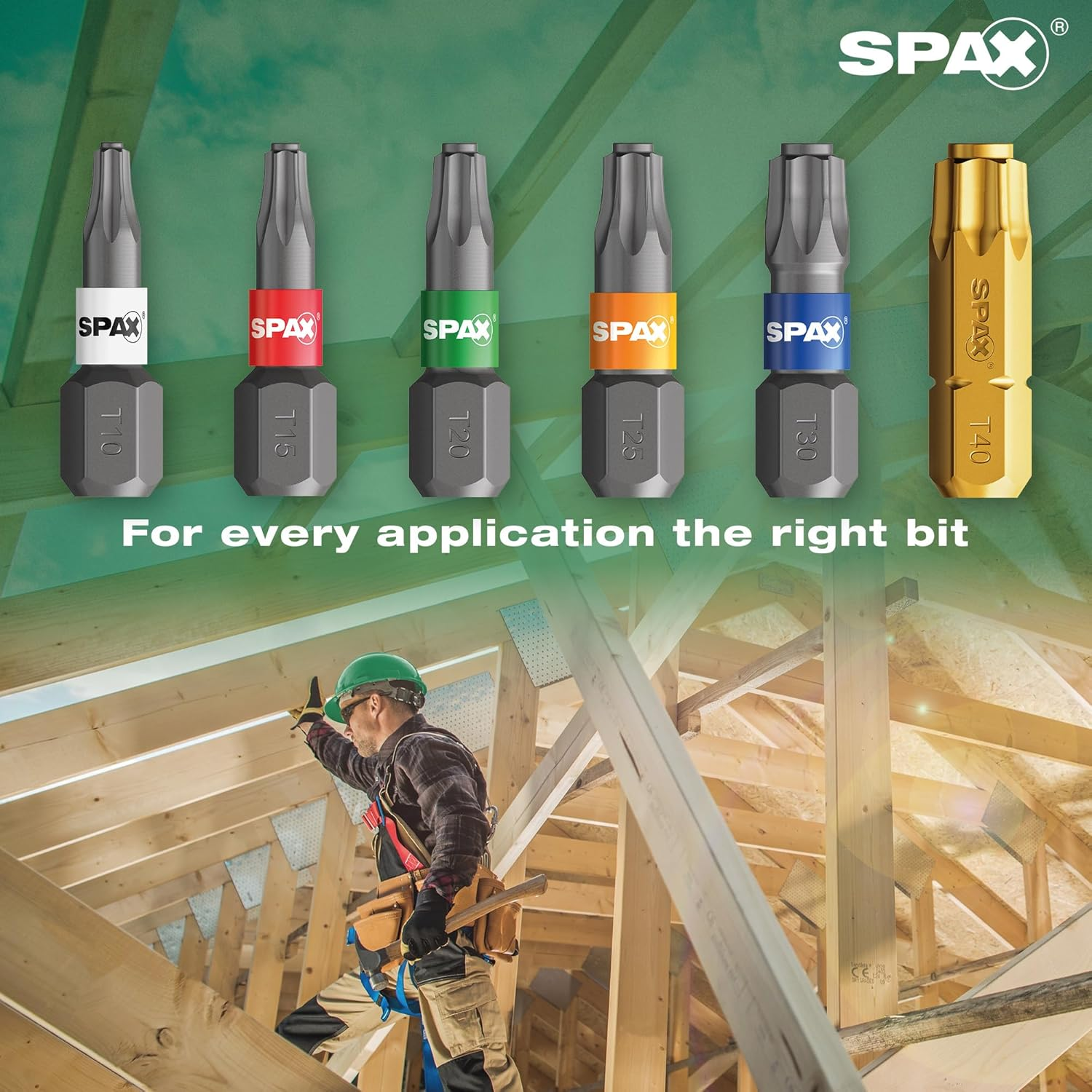 SPAX BITBOX T-STAR plus Screwdriver Bit Set - 6 Bits: T10, T15, T20, T25, T30, T40 with Quick-Change Bit Holder - 4000007899019 image number 1