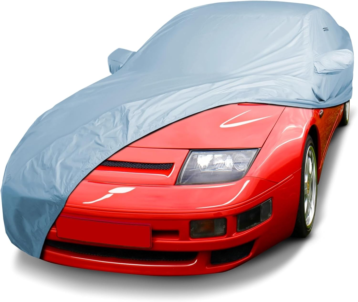 Icarcover Custom Car Cover for Nissan 300ZX 2+2, Waterproof All-Weather Rain Snow UV Sun Protector Full Exterior Indoor Outdoor Car Cover with Strap (Year Fits 1984-1996) image number 2
