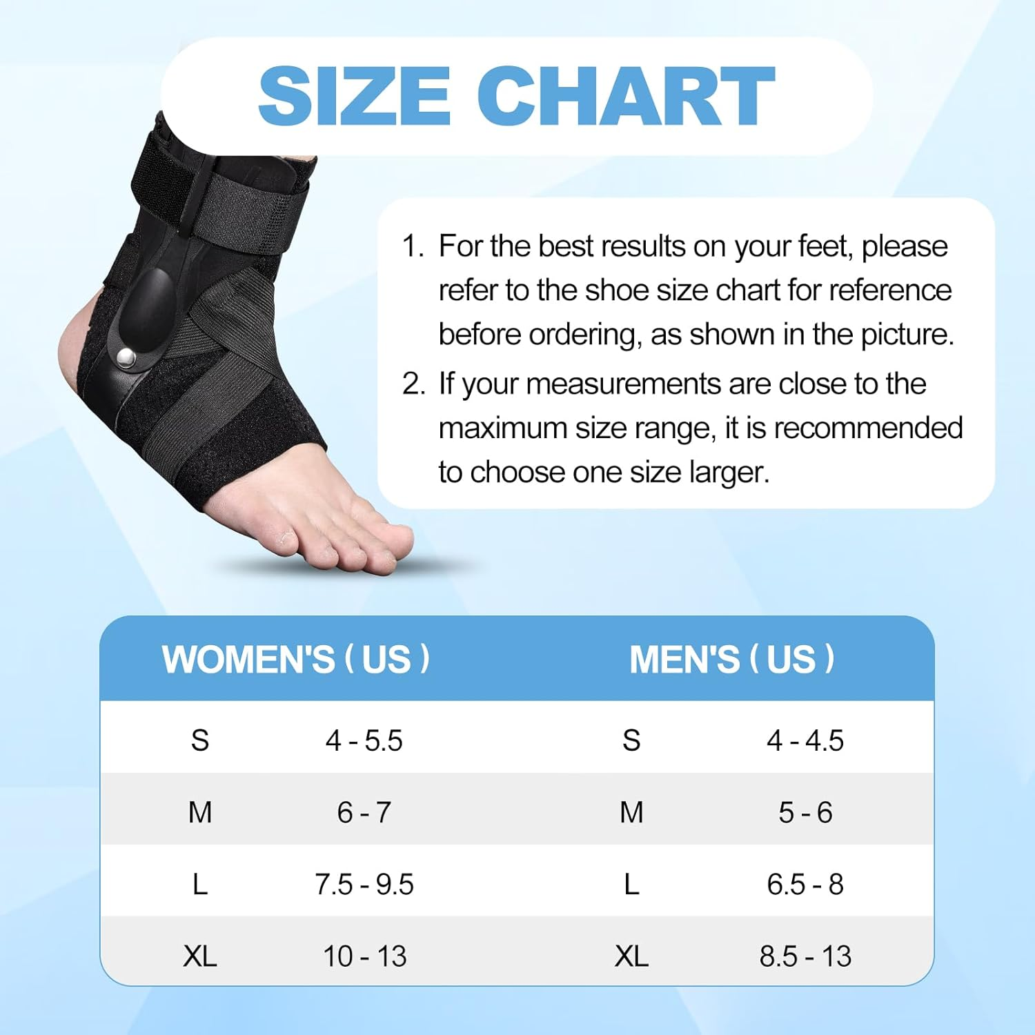Ankle Brace for Basketball Soccer Sports,Ankle Support Brace with Open Heel for Ligament Injuries and Soft Tissue Treatment,Breathable Ankle Compression Sleeve (XL) image number 4