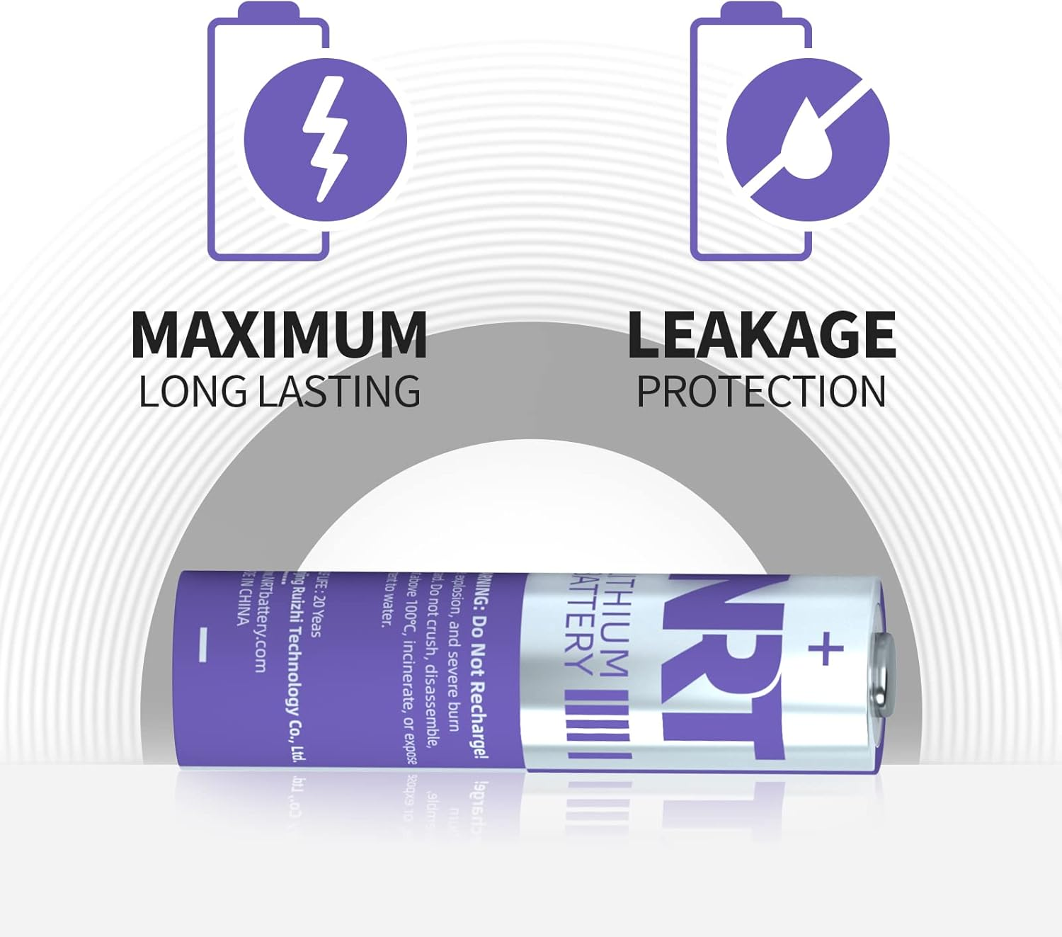 NRT AA Batteries, 8 Pack Ultimate Double a Batteries, 1.5V 3000Mah Longer Lasting AA Lithium Batteries for Blink Camera, Toys, Non-Rechargeable image number 6