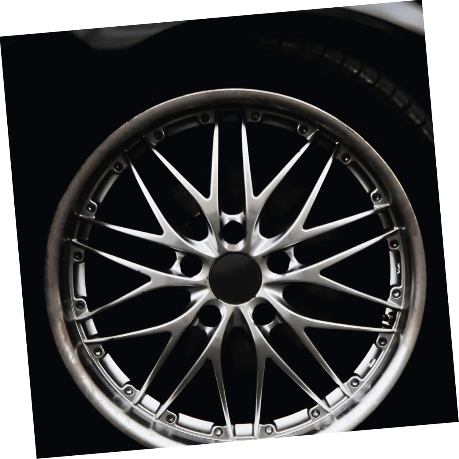 FOYTOKI 4Pcs Black Automotive Hub Caps Vehicle Rim Caps Replacement Wheel Hub Covers for Car Wheels Center, Decorative Car Hubcaps Set for Vehicle Modification and Rim Protection image number 5