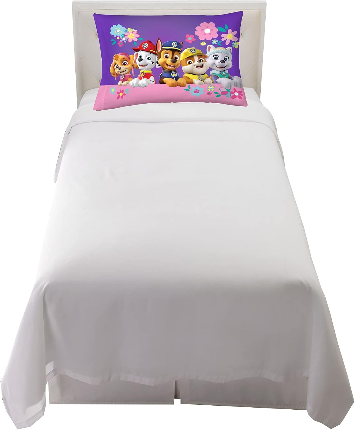 Franco Kids Bedding Super Soft Microfiber Reversible Pillowcase, 20 in X 30 In, Paw Patrol Girls image number 1