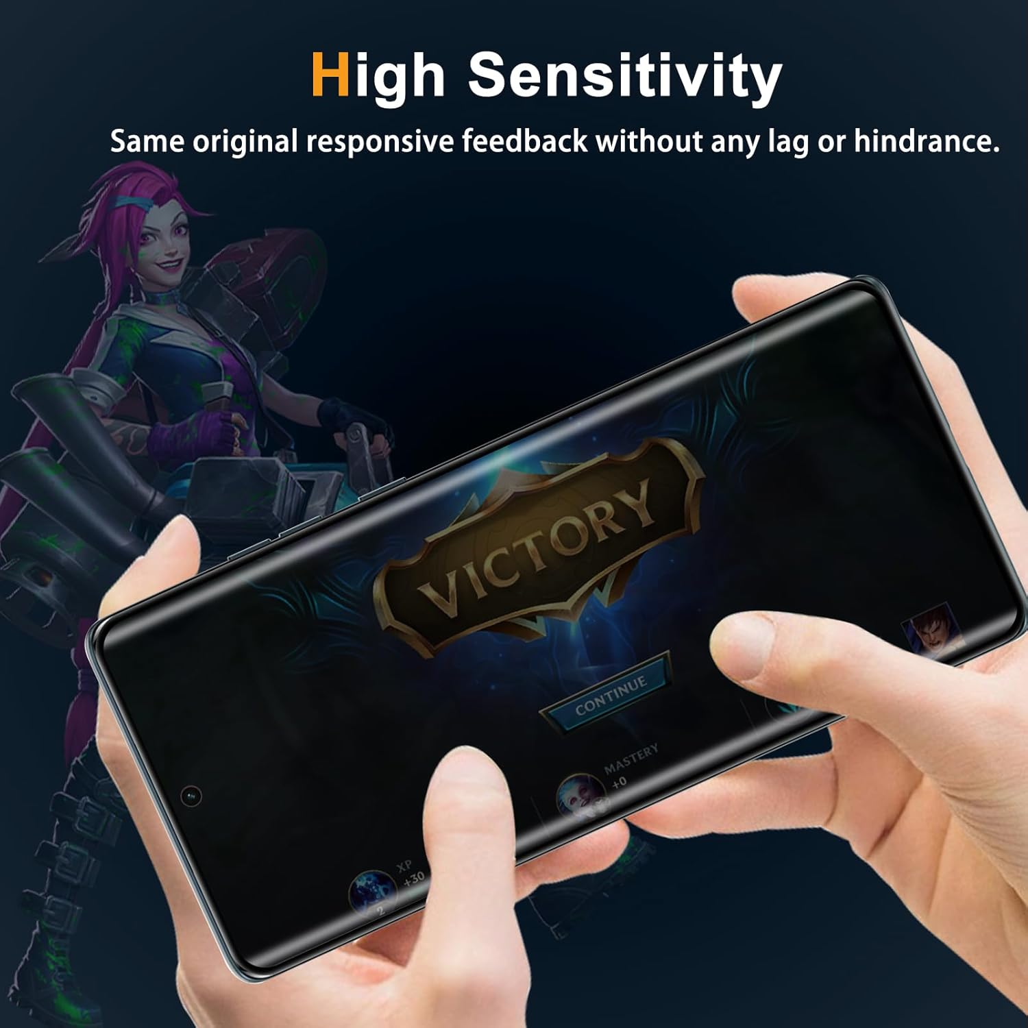 Heeyeal Privacy Screen Protector Compatible with Motorola Edge 60 5G [2 Pack], [Anti-Scratch] [9H Hardness] Anti-Spy Tempered Glass Protection Film for Motorola Edge 60 5G image number 5