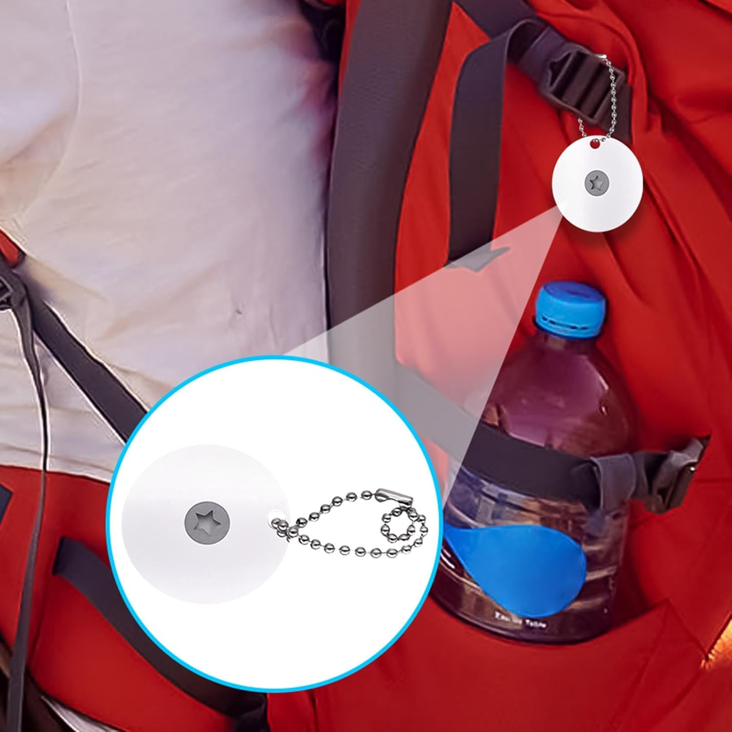 Camping Reflector - Portable Reflective Reflector,Portable Signal Survival Reflector for Outdoors, Multifunctional Small Signal Reflector for Camping image number 3