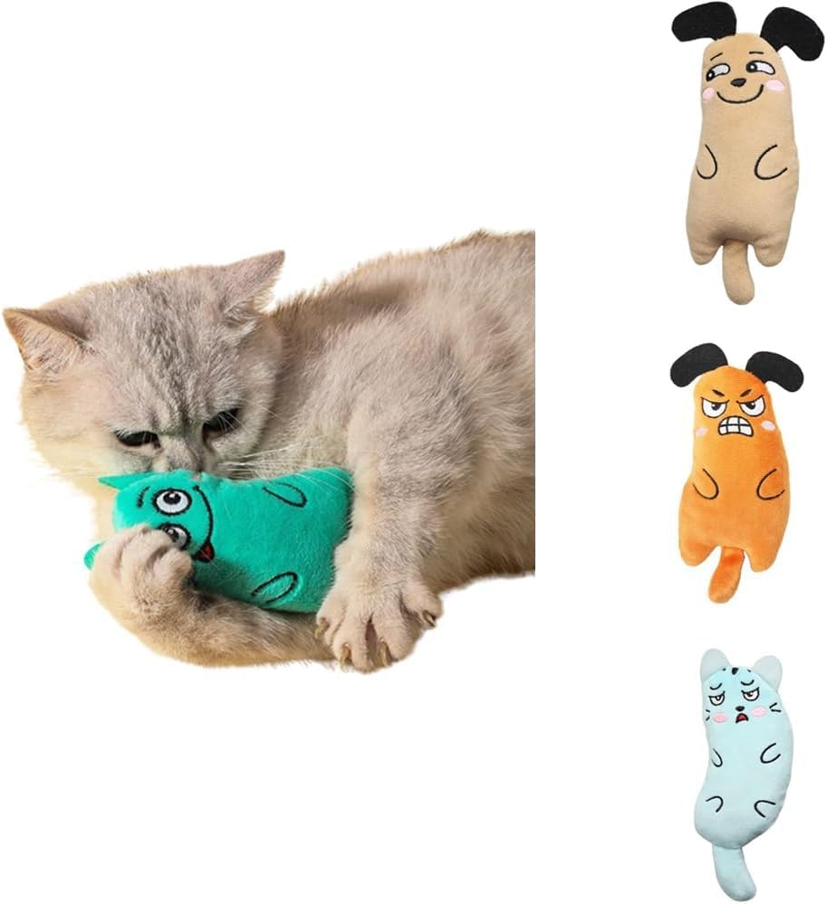 6Pack Cat Toys,Catnip Toys for Indoor Kitten/Cat-Soft Small Kittens Teething Chew Toys Interactive Catnip Plush Toys,Interactive Cat Toy,Strong Catnip Cats Kick Toy
