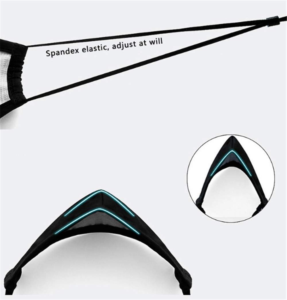 2 Pack Reusable Face Masks with 4 Filters, Cotton Washable Face Mask with 5-Layer Activated Carbon Filters and Adjustable Straps/Fits Most Adults-Black image number 5