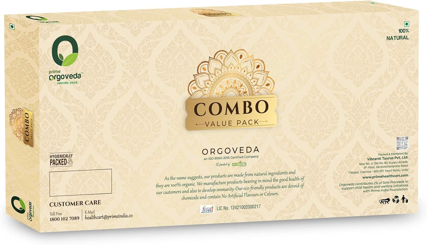 100% Natural Handmade Soap | Prime Orgoveda | Handmade Bathing Soap Combo Pack of 4 | with Natural Ingredients | Natural Ayurvedic Soap | Neem & Tulsi | Kasturi Manjal | Sandalwood | Oudh (Each 100G)