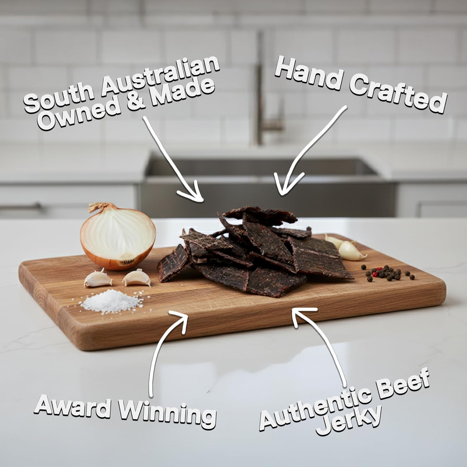 Top Shelf Beef Jerky | Original Beef | Authentic Beef Jerky | Full Flavour Jerky | 50G | Aussie Made image number 1