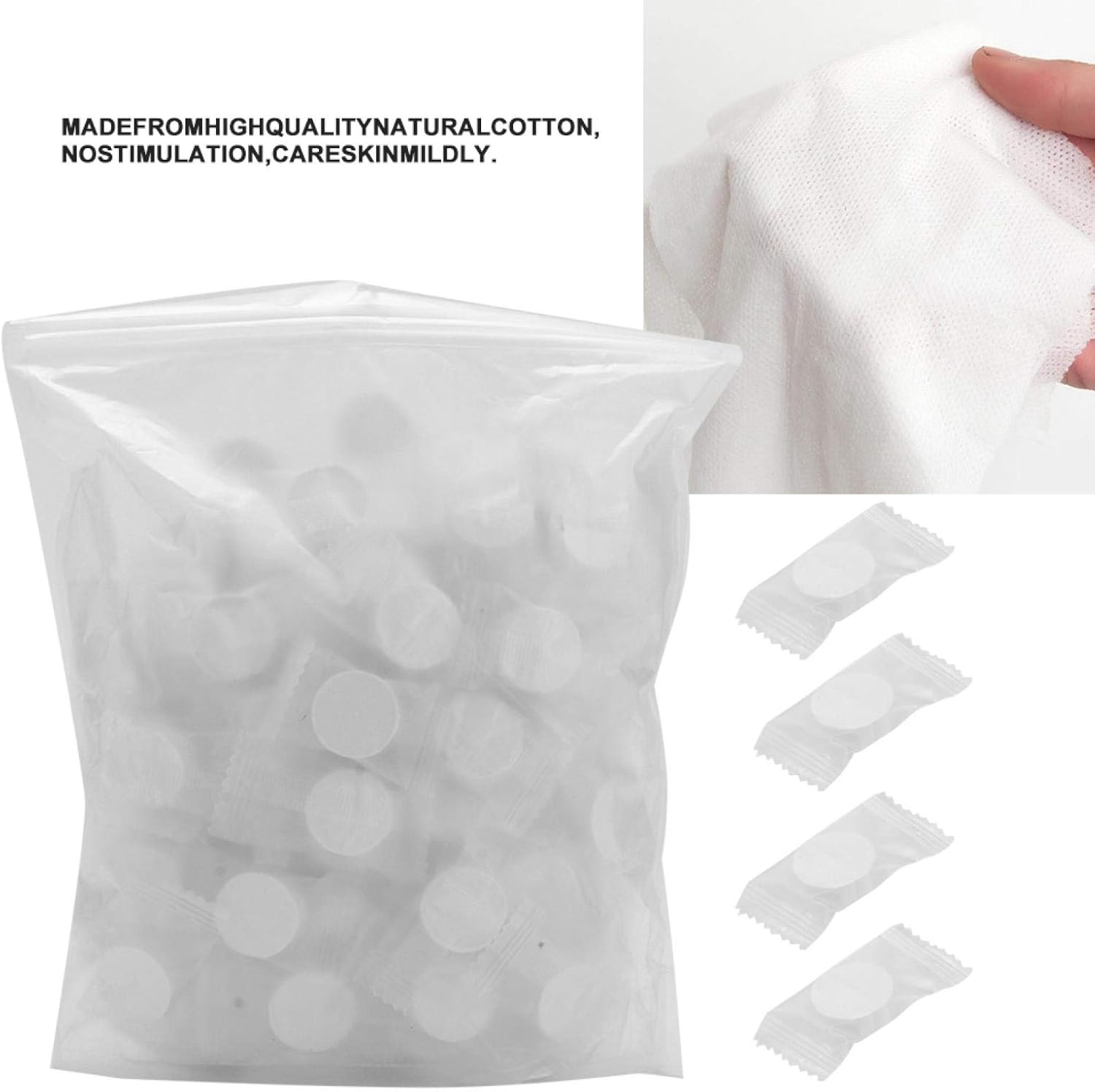 100Pcs Portable Towel, Cotton Compressed Towel, for Business Trip No Stimulation Portable Outdoor image number 4