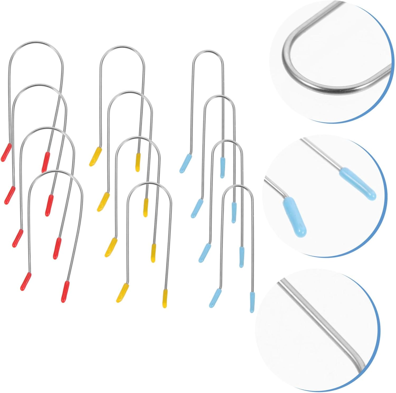 TOPPERFUN Pack of 24 Hot Roller Clip Replacement U-Shaped Perm Clips for Curlers Heat Resistant Hair Clips for Women Compatible with Electric Curlers Simple image number 1