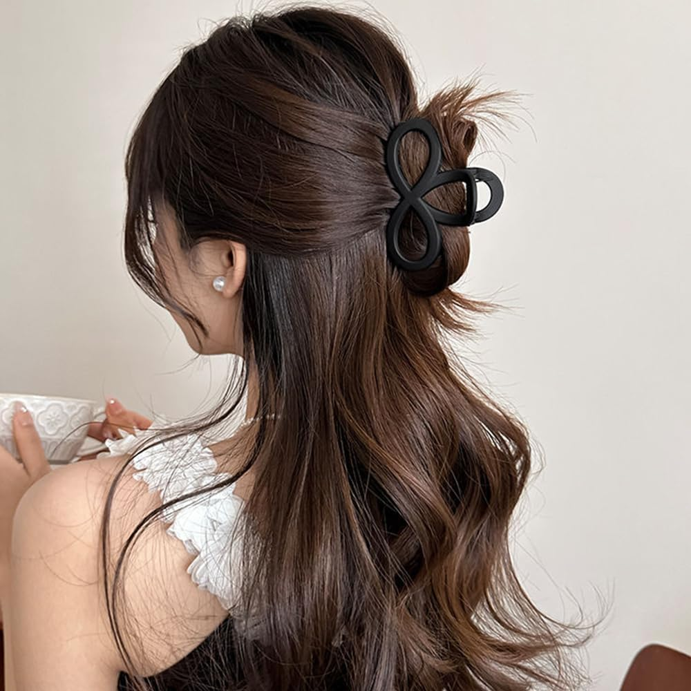 Pack of 3 Hair Clips Medium Eight Figure Hair Clip Medium Eight Figure Hair Clips Women Hair Clips Women'S Thin Hair Hair Clip Fine Hair for Women Girls image number 6