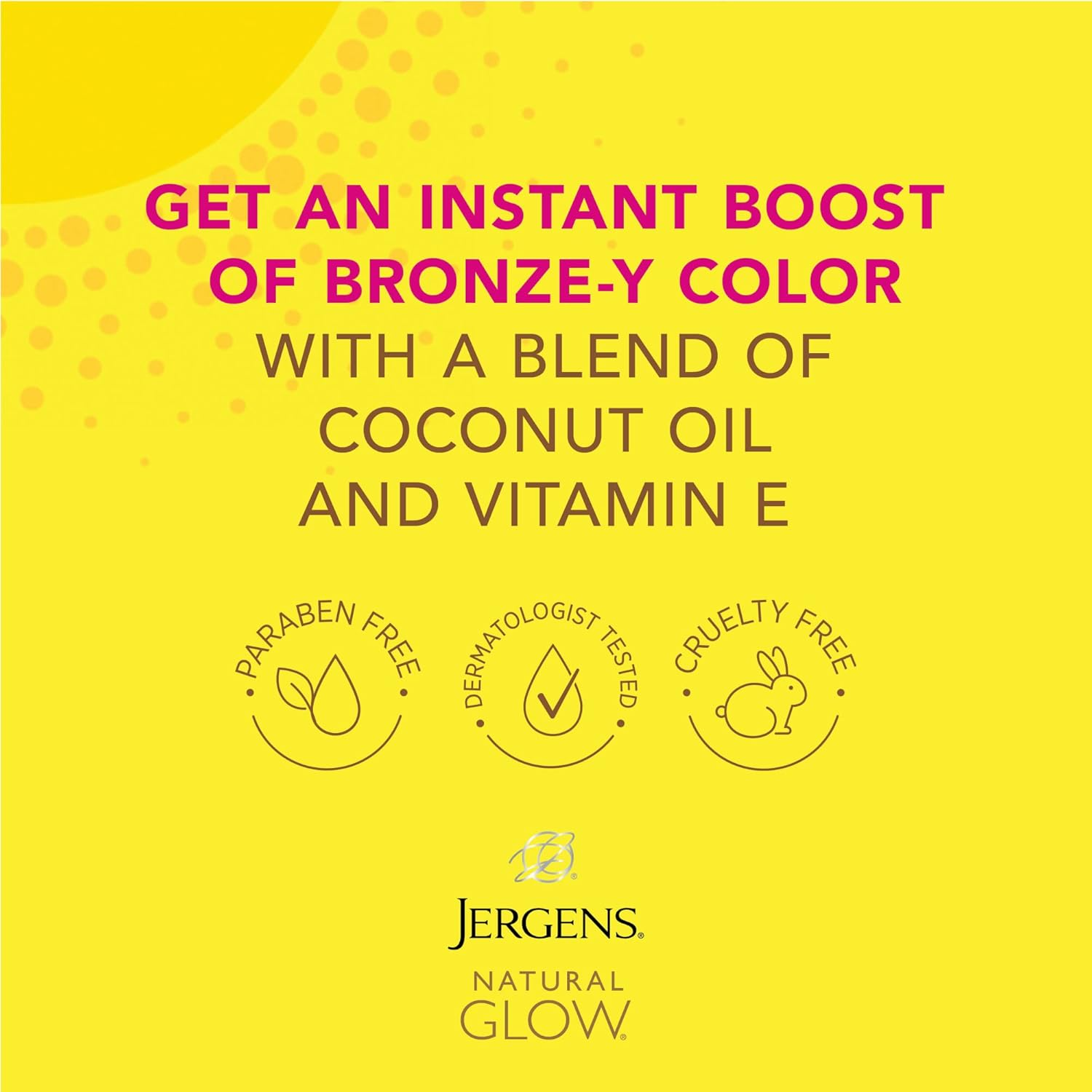 Jergens Natural Glow Instant Sun Sunless Tanning Moisturizer + Bronzer, Self Tanner, Deep Bronze, for Natural-Looking Tan, 6 Ounce image number 4