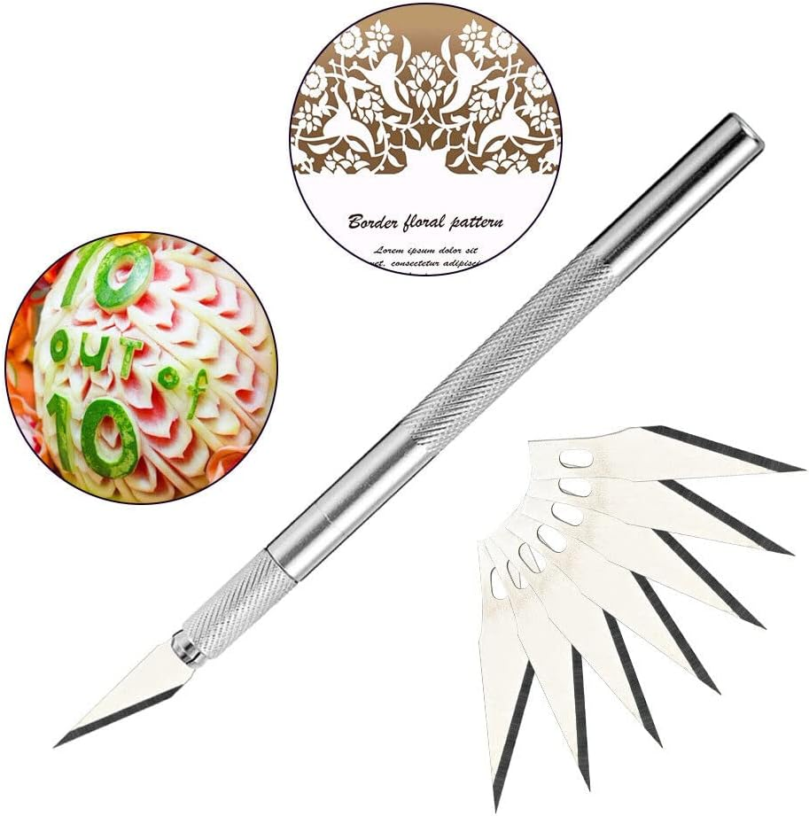 100X #11 Knife Replacement Blades for Exacto Carbon Steel Hobby Arts Craft Tool