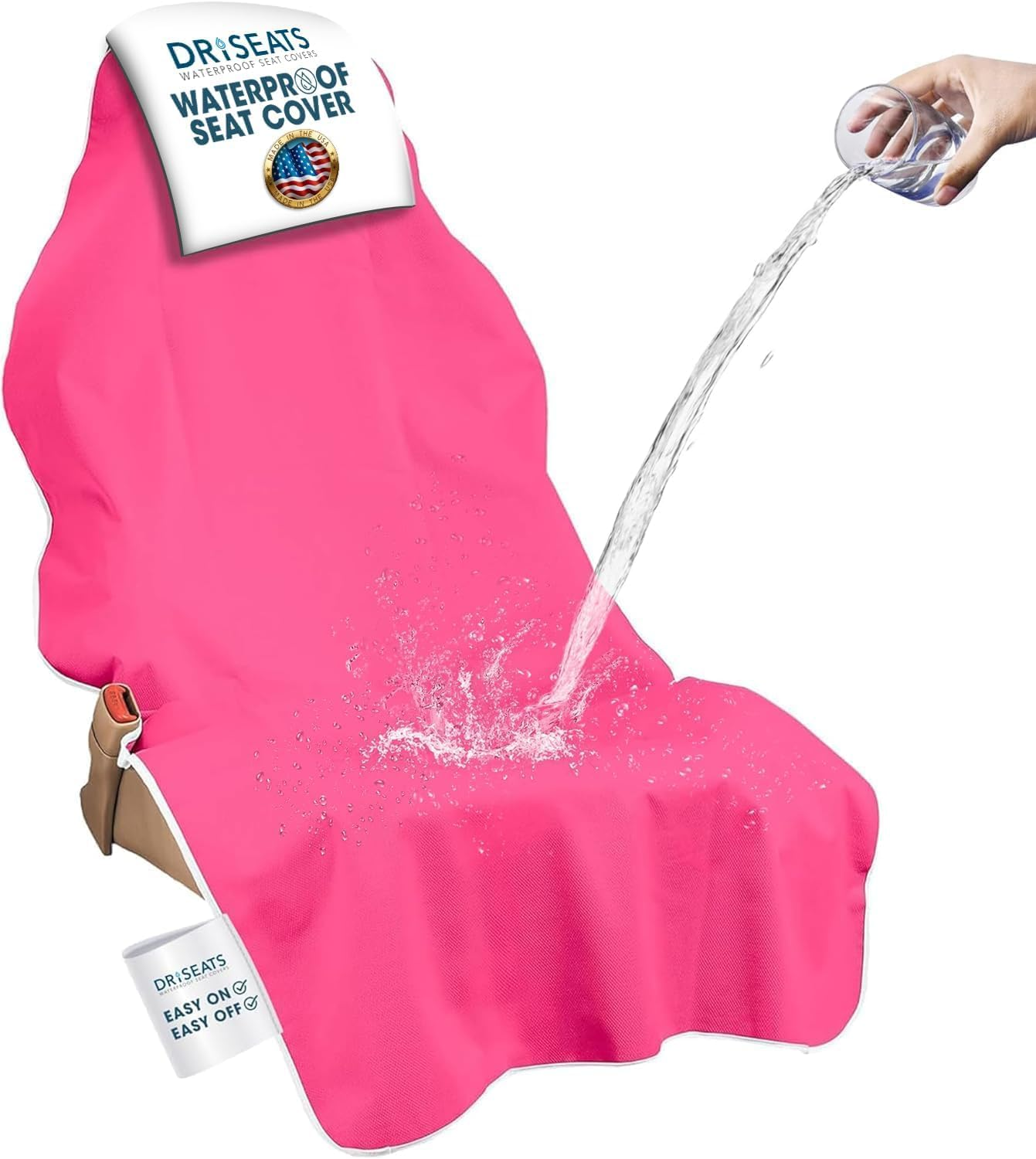 Dri Seats Waterproof Seat Cover - Protect Your Seats Free after the Gym, Runs, Swimming, Biking, Yoga, Surfing & Beach Trips - Black