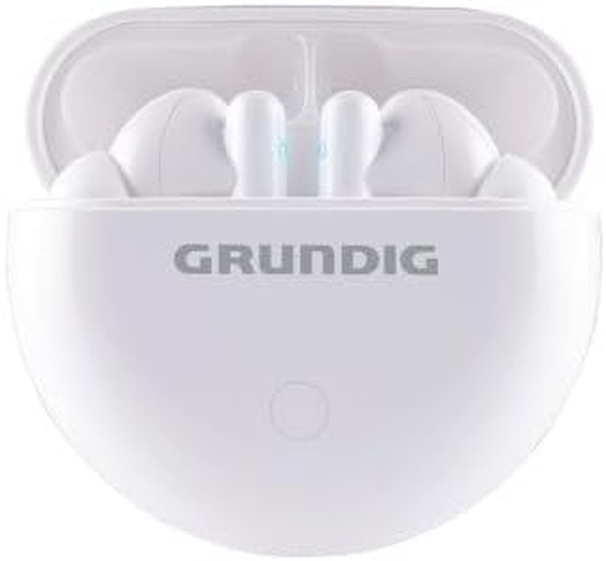 Grundig Wireless Bluetooth Headphones, True Wireless Sport Earbuds, Headset up to 9 Hours Playtime, USB-C Quick Charge, Comfortable Fit, White image number 3