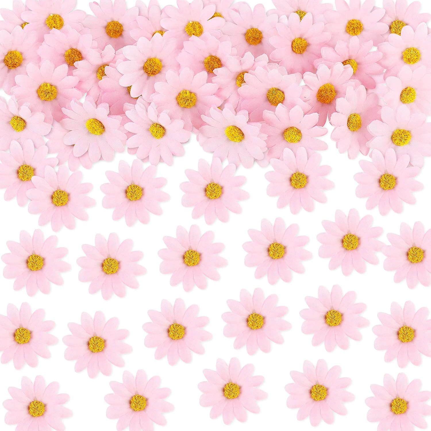 20PCS Daisy Cupcake Toppers Daisy Flower Cupcake Picks Flower Theme Spring Birthday Wedding Bridal Baby Shower Birthday Party Decoration Supplies White