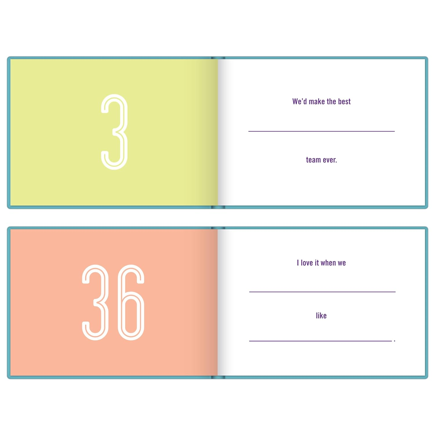 KNOCK KNOCK Fill in the Blanks Journal - What I Love about Us image number 1