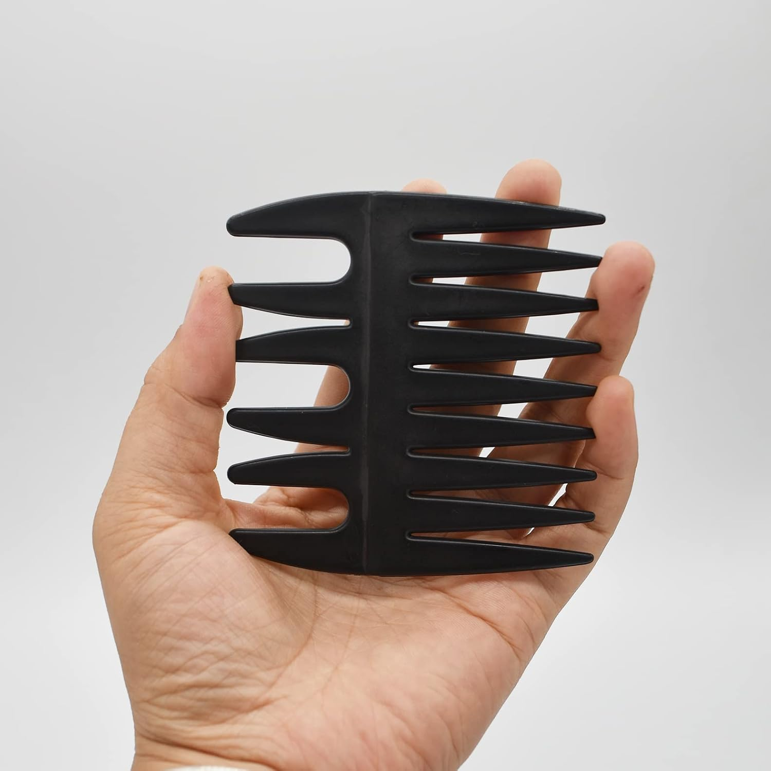 Professional Men Styling Comb, Pompadour Streaker Comb Texture Wide Tooth Comb for Hairstyling Shaping Wet Pick Hairdressing Comb, Black image number 1