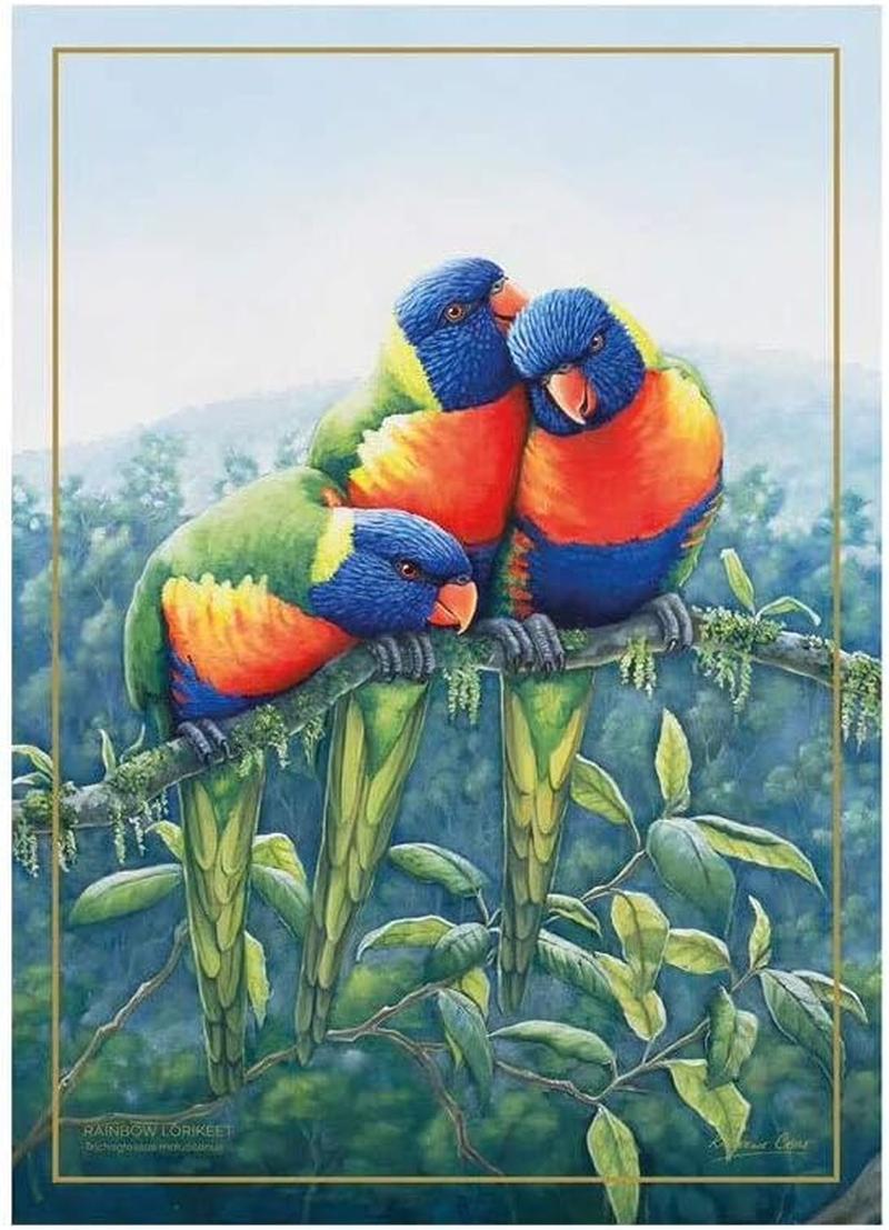 Maxwell & Williams Birds of Australia KC 10Yr Anniversary Tea Towel 50X70Cm Lorikeet