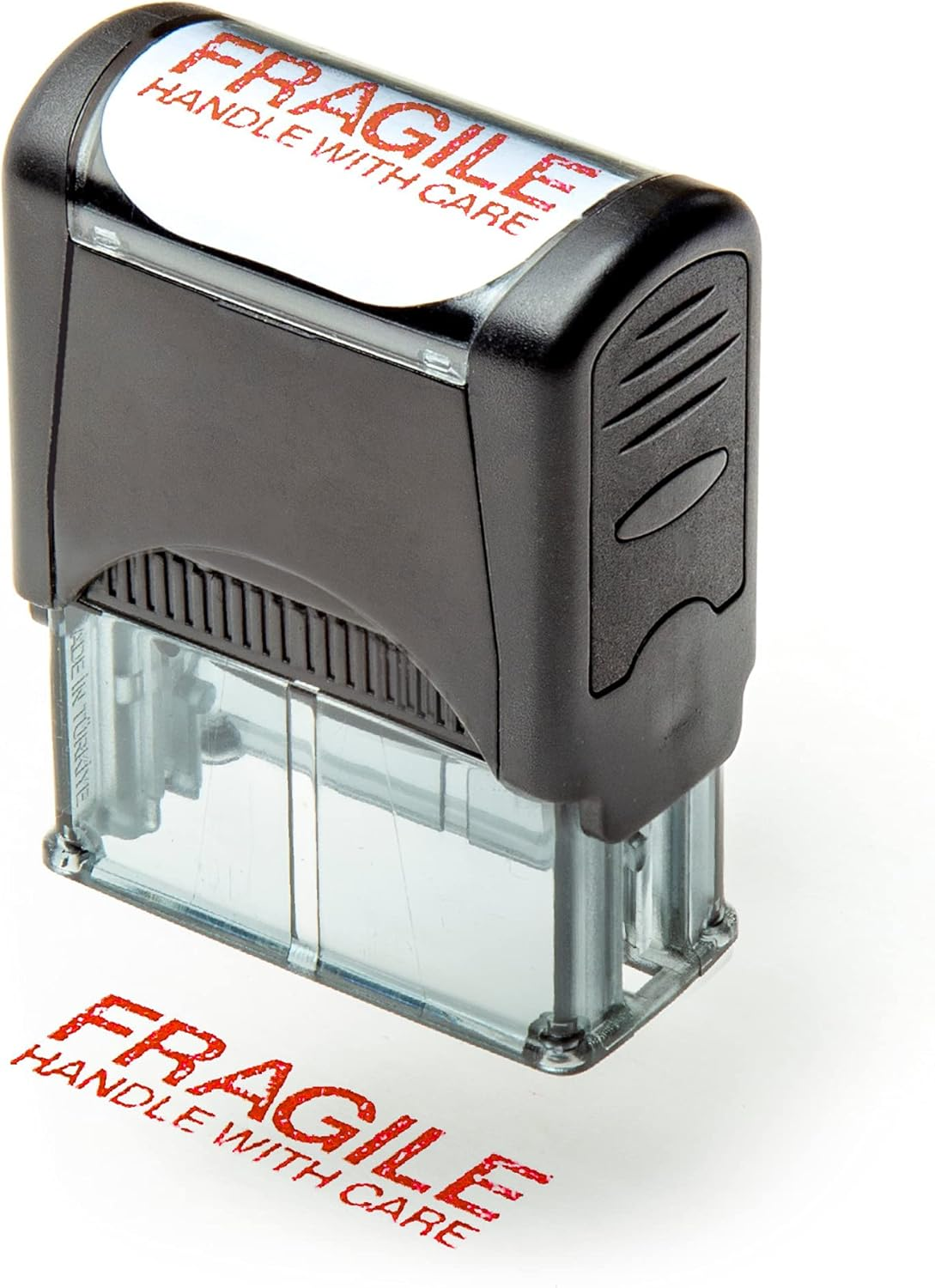 Self Inking Rubber Stamp, Refillable Red Ink Preinstalled - 1.4" X 0.51" X (35 X 8Mm) (Original) image number 6