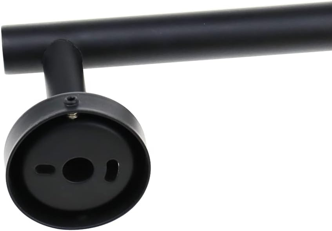 Adjustable Towel Rail Black with Drilling Adjustable from 30 Cm to 57 Cm, 304 Stainless Steel Towel Rail with Drilling for Bedroom, Bathroom and Living Room image number 4