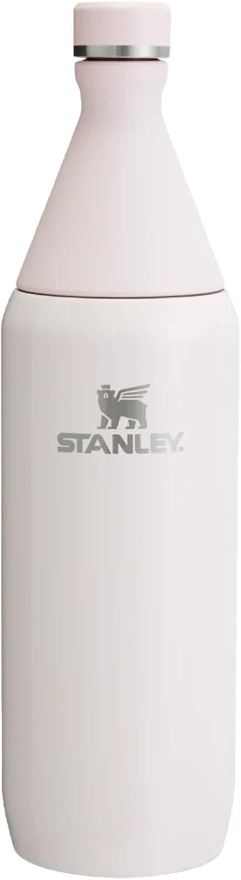Stanley All Day Slim Bottle 20 Oz | Leakproof Twist on Lid | Slim Design for Travel and Gym | Insulated Stainless Steel Water Bottle | Bpa-Free | Rose Quartz image number 6
