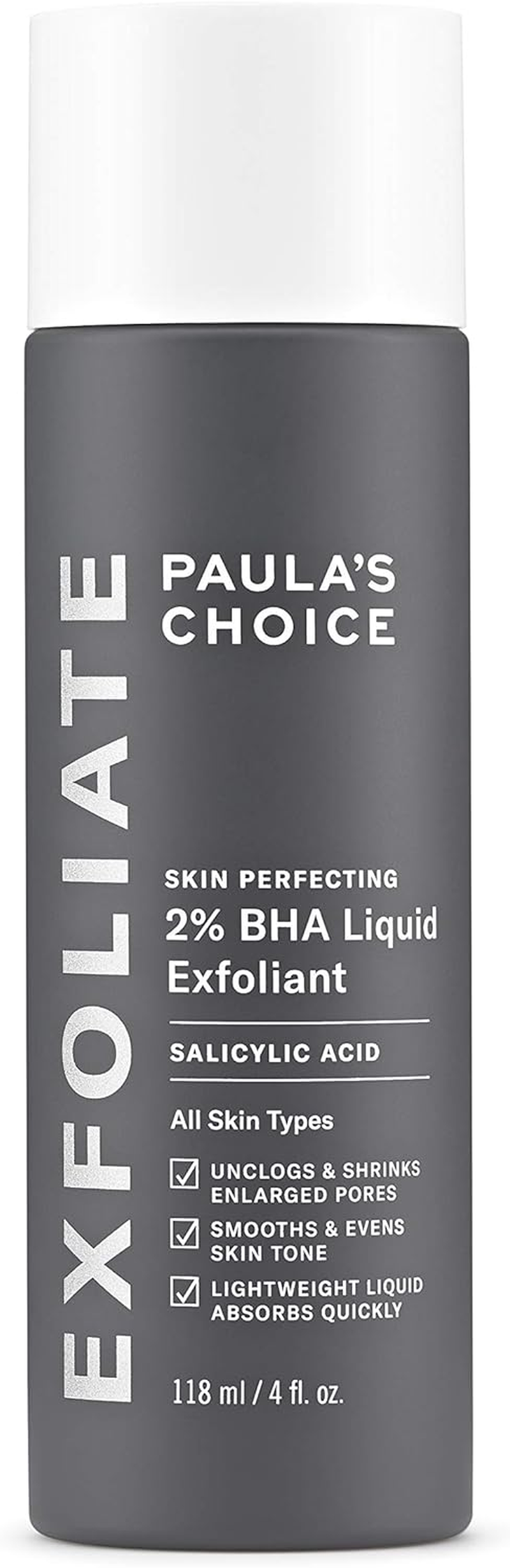 Paulas Choice SKIN PERFECTING 2% BHA Liquid Salicylic Acid Exfoliant, Daily Facial Exfoliator for Blackheads, Enlarged Pores, Wrinkles & Fine Lines, Fragrance-Free & Paraben-Free, Full Size - 118 Ml image number 5