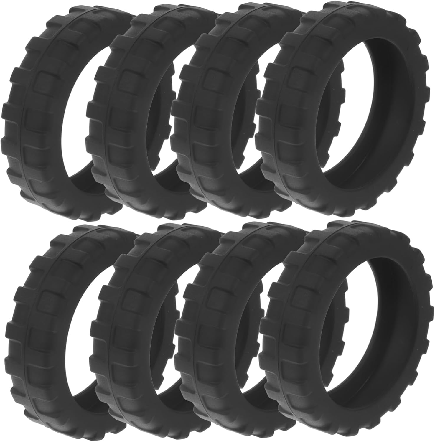 NAMOARLY 8Pcs Silicone Suitcase Protector Cover Antislip Design for Office Chair Luggage Wheels image number 5