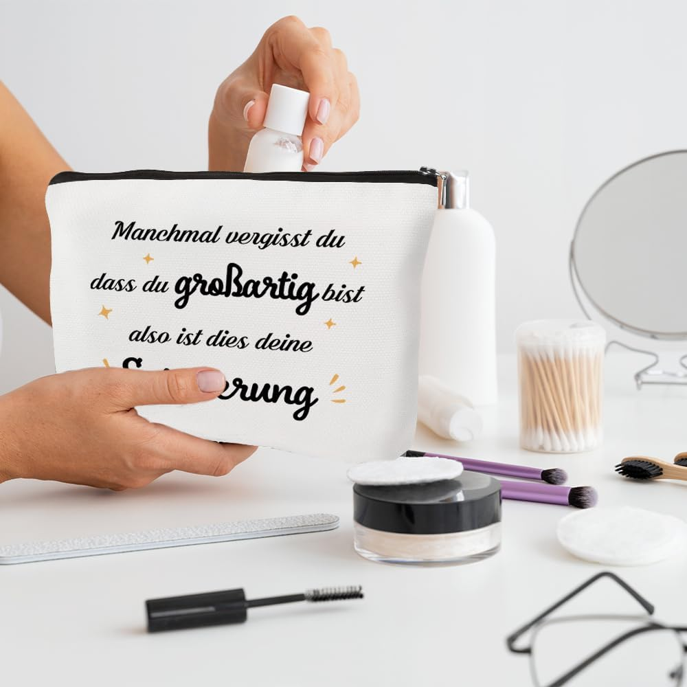 Courage Gift Makeup Bags, Motivational Gifts, Courage Gift, Encouragement Gifts, White image number 1