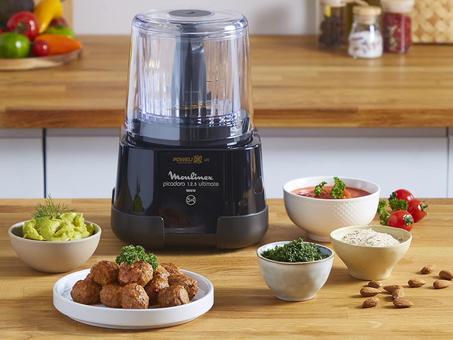 Moulinex La Moulinette Ultimate DP810810 Electric Chopper 350 G / 550 Ml Capacity 5 Functions 550 Ml 1000 W Black