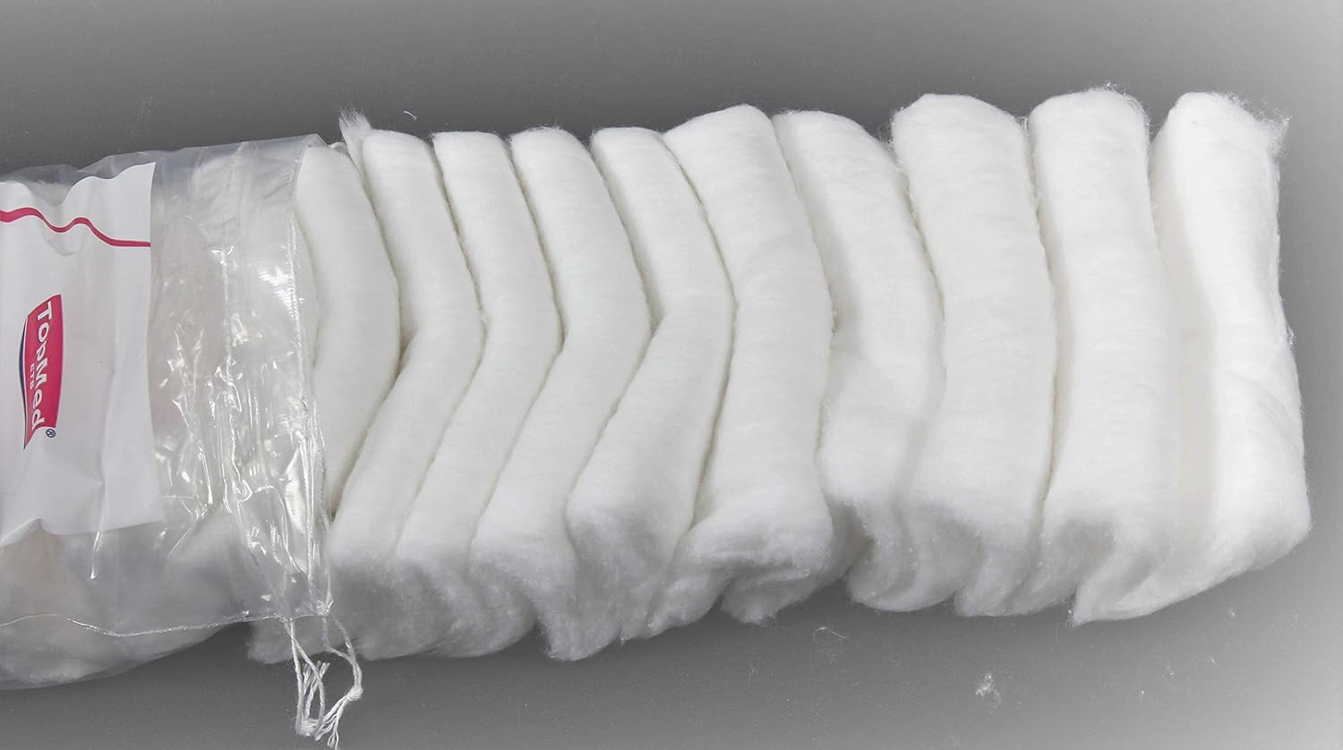 2 X Top Med Cotton Wool Pleat 100G Pure Cotton. 2 PCS