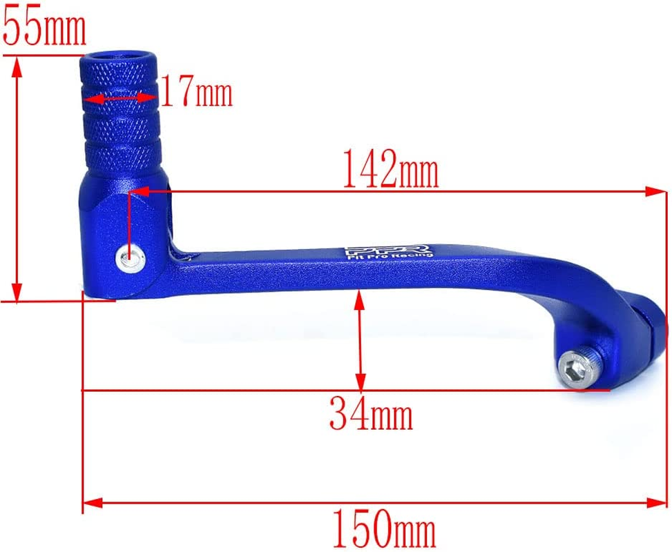 Gear Shift Lever, CNC Rod Alloy Aluminium Gear Shifter Lever Fits for Motorcycle BSE CRF 110 Apollo TTR 125 Motorcycle 50Cc 110Cc 250Cc Dirt Pit Bike - Black image number 4