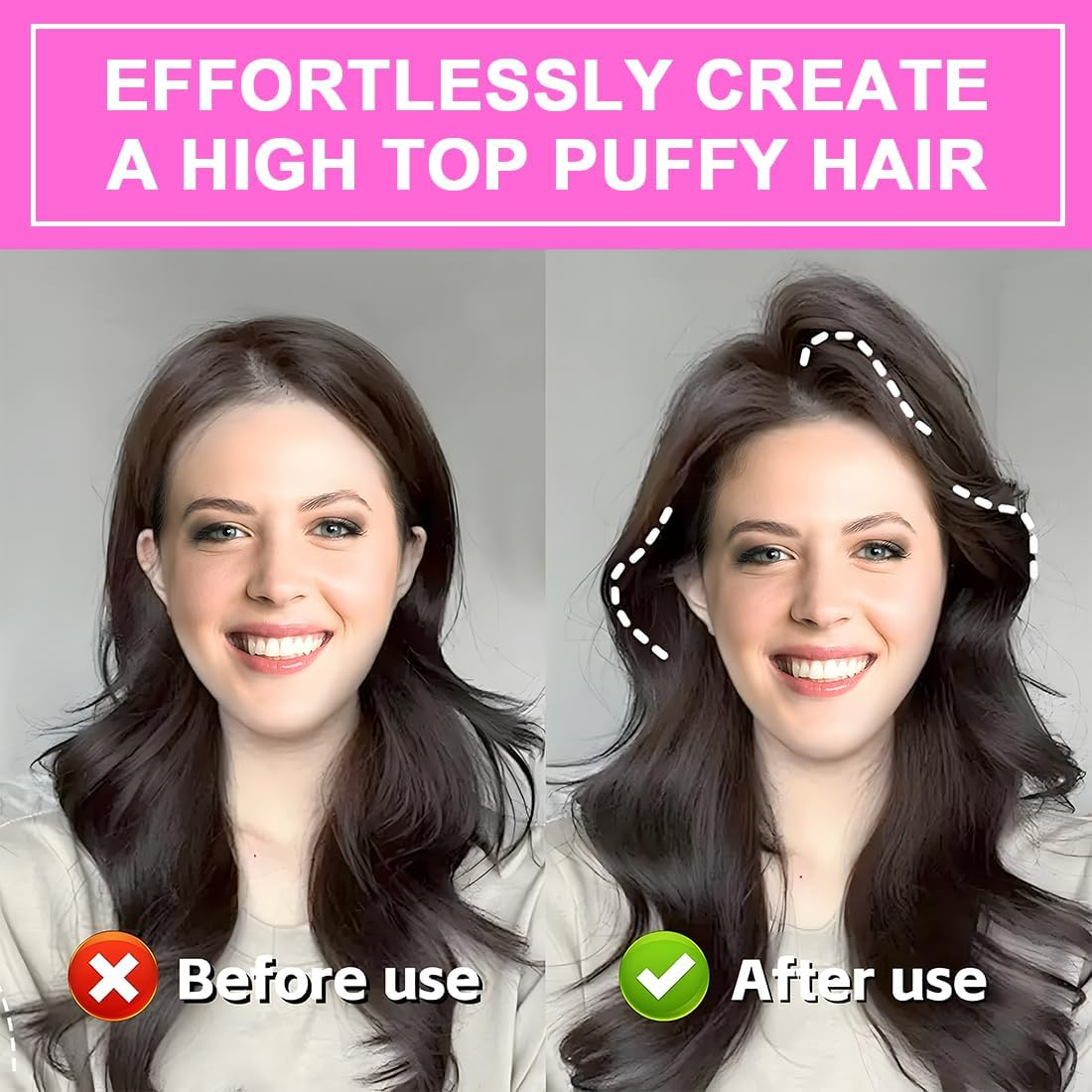 Pack of 4 Hair Clips for Styling, Hair Bangs Clip, Volume Hair Clips for Fluffy Bangs, Volume Clip for Hairline, Hair Root Lifting Clips for Men and Women (Rose Red + Black) image number 5