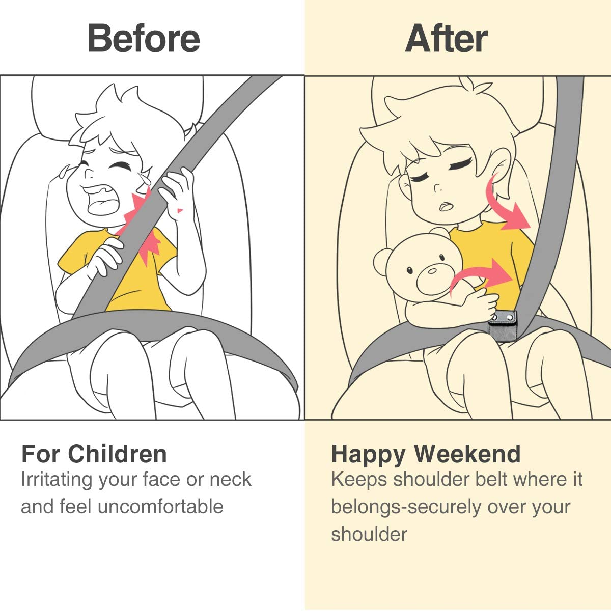 ANDTOBO Comfort Auto Shoulder Neck Strap Protector (Gray) image number 2